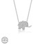 Swarovski Taşlı Gümüş Fil Bayan Kolye 1