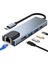 Apple Macbook 13.3' Air 2020 A2337 5 Port USB Hub 3.0 Type C To Ethernet Adaptör Çoklayıcı Çoğaltıcı 1
