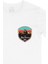 No Place Like Mountains Cep Logo Tasarımlı Beyaz Tişört 2