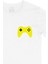 Sarı Joystick Cep Logo Tasarımlı Beyaz Tişört 2
