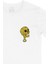 Sarı Kuru Kafa Cep Logo Tasarımlı Beyaz Tişört 2