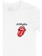 The Rolling Stones Cep Logo Tasarımlı Beyaz Tişört 2