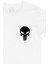 The Punisher Cep Logo Tasarımlı Beyaz Tişört 2