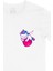 Uykucu Unicorn Cep Logo Tasarımlı Beyaz Tişört 2