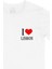 I Love Lisbon Cep Logo Tasarımlı Beyaz Tişört 2