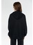 Logo Baskılı Siyah Kapüşonlu Sweatshirt 4