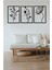 Metal Dekoratif Gelincik Çiçeği Metal Duvar Tablosu 32X45 x 3 Adet Ircr5 3lü Çiçek Tablosu 4