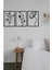 Metal Dekoratif Gelincik Çiçeği Metal Duvar Tablosu 32X45 x 3 Adet Ircr5 3lü Çiçek Tablosu 5