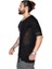 Erkek Özel Tasarım Uzun Keten T-Shirt 2