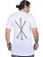 Erkek Kısa Kol Uzun Keten T-Shirt Beyaz 2
