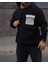 Sweatshirt Siyah Tek Cepli 1