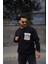 Sweatshirt Siyah Tek Cepli 3