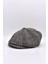 Erkek Zikzak Desenli 8 Parça Yünlü İngiliz Kasket Şapka 1