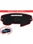 Renault Megane 3 / Fluence Modellerine Uygun Torpido Koruma Halısı Siyah Kenar Renk Kırmızı 1