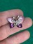 3x2 cm Mor Kelebek Zirkon Cam Taşlı Broş Iğnelik Yaka Iğnesi Türban Iğnesi 1