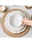 Daisy Gold Wave Shape 24 Parça 6 Kişilik Porselen Yemek Takımı 2