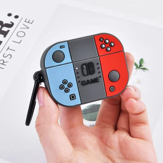 HappyCase Airpods Pro 2.nesil Kulaklık Kılıfı Figürlü Kulaklık Kılıfı Nintendo