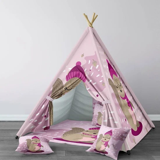 HET Concept Bebek, Çocuk Odası Minderli/mindersiz Oyun Çadırı ve Evi Model 00141