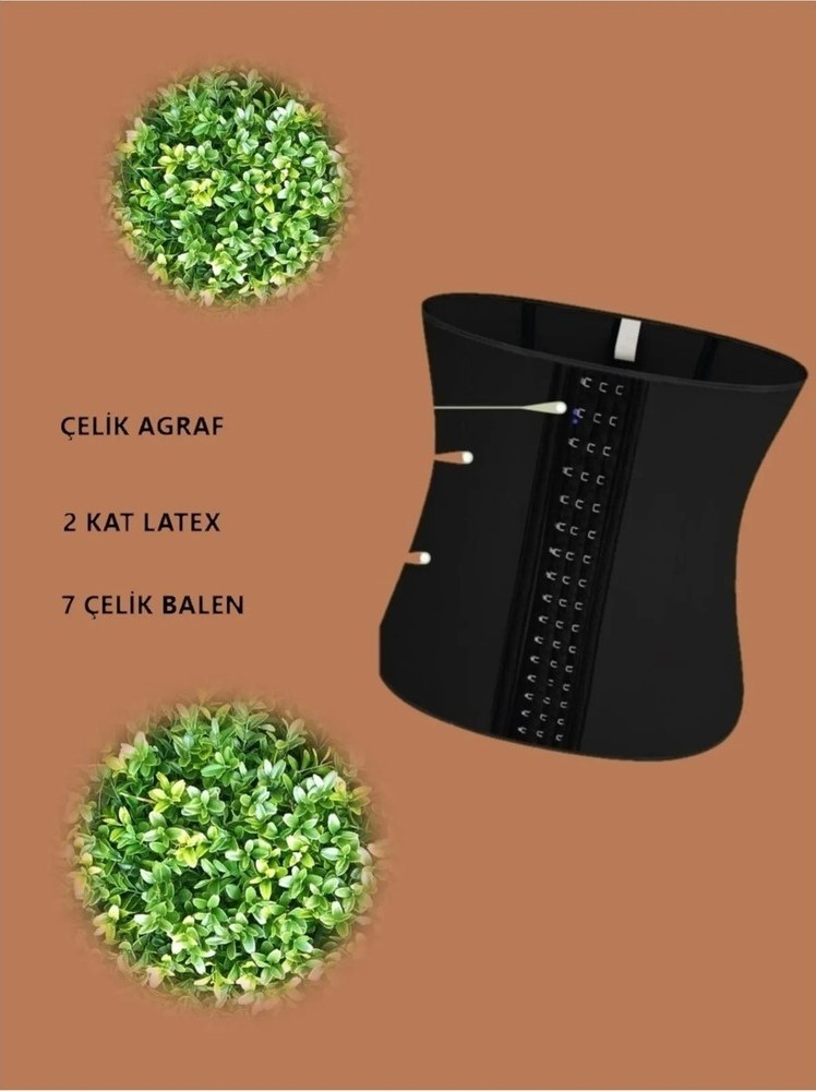 Mistirik Askısız Siyah Renk Korse 3 Bölge Etkili L Beden Kadın Kullanımı İçin Özel Tasarım görsel 3