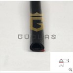 Güçlas Bantlı Minik D Sünger Kapı Fitili 7 mm x 9 mm - Yüksek Kalite EPDM Kauçuk Malzeme