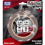 Boss Tape Çok Güçlü Otomobil Motosiklet Araba Aksesuar Spoiler Çıta Montaj Bandı 4,6 Metre En:12mm