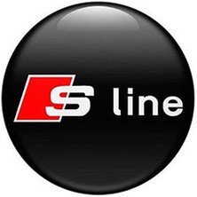 Audı S Line Logolu Jant Göbek Damla Stıcker