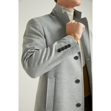 D'S Damat Regular Fit Gri Palto 9HF080018903M