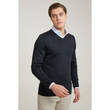 D'S Damat Regular Fit Siyah Kazak 3HF060632003M