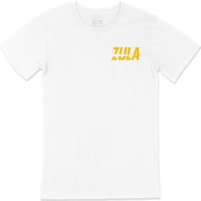 Cix Zula Cep Logo Tasarımlı Beyaz Tişört