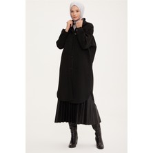Armine Oversize Gömlek Ceket 22K5006 Siyah