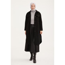 Armine Oversize Gömlek Ceket 22K5006 Siyah