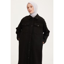 Armine Oversize Gömlek Ceket 22K5006 Siyah