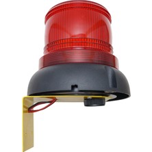 Mesan Ø110 Ikaz Lamba Xenon Çakar Buzzer L Montaj Ms 608 Kırmızı 24VAC/DC