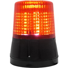 Mesan Ø110 64 LED Sabit Yanan Ikaz Lamba Ms 857 Kırmızı 220VAC