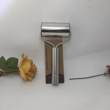 Ramdet Paslanmaz Çelik Rulo Hamur Açma Aparatı Oklava Pratik Hamur Açma Aparatı Metal Kurabiye Hamur Merdane