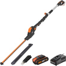 Worx WG252E 20VOLT 2.0AH Li-Ion Tek Akülü 45CM Profesyonel Teleskobik Saplı Açı Ayarlı Çit Budama