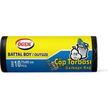 Ögem Toptan Çöp Torbası  Battal Boy 75X90CM (1 Koli, 50 Adet)