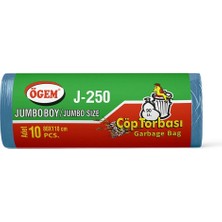 Ögem Toptan Çöp Torbası Jumbo Boy  80X110 cm - J250 (1 Koli, 50 Adet)