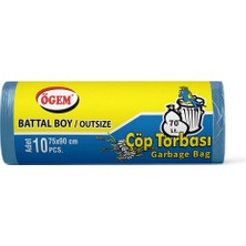 Ögem Çöp Torbası Battal Boy 5 Adet