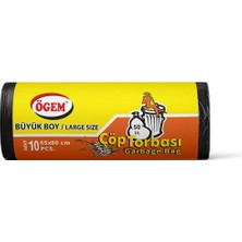 Ögem Toptan Çöp Torbası  Büyük Boy 55X60 cm (1 Koli, 50 Adet)