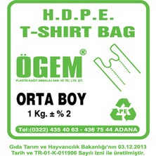 Ögem Plastik Orta Boy 1 kg Atlet Poşet