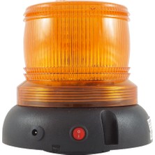Mesan Ø110 LED Multifonksiyon Mıknatıslı Şarjlı Ikaz Lamba Ms 6607 Turuncu 12VDC