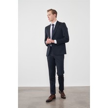 Çetinkaya Mentality 3118 Lacivert Yunter Loco Slim Fit Takım Elbise