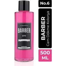 Barber Barber Kolonya  500 ml No.6 Klasik Seri Cam Şişe