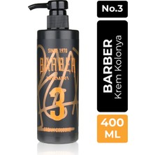 Barber Barber Krem Kolonya 400 ml No.3 Klasik Seri Pompalı Pet Şişe