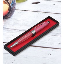 Bk Gift Kişiye Özel Isimli Pembe Taşlı Touchpen Metal Tükenmez Kalem, Yeni Iş Hediyesi, Ofis Hediyesi