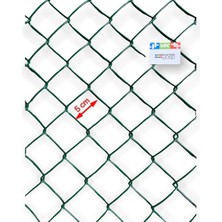Cihan Çit Pvc Kaplı Örgü Tel Bahçe Çiti - 3,00 mm Kalınlık 50X50 Göz Aralığı H:150 cm L:10 Metre