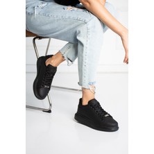 L.a Polo 051 Kadın Spor Ayakkabı Siyah Düz Tabanlı Malzeme ile Rahat Kullanım