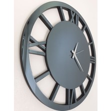 Ayna Denizi Future Smoked Model Füme Renk 70 Cm Dekoratif Aynalı Duvar Saati