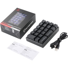Bestnify K23 Mini 21-Key Dıy Dıy Bilgisayar Pc Sayısal Tuş Takımı Kırmızı Anahtarlar